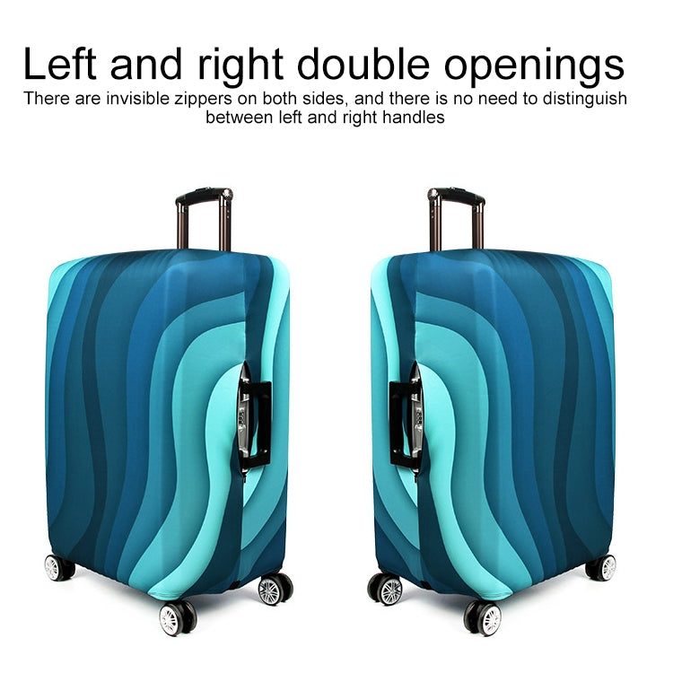 Travel Abrasion-resistant Elastic Luggage Protective Cover Suitcase Dust Covers, Size:25-28 inch(Green Ripple) - Dust Covers by PMC TechLife | Online Shopping South Africa | PMC TechLife | Buy Now Pay Later Mobicred