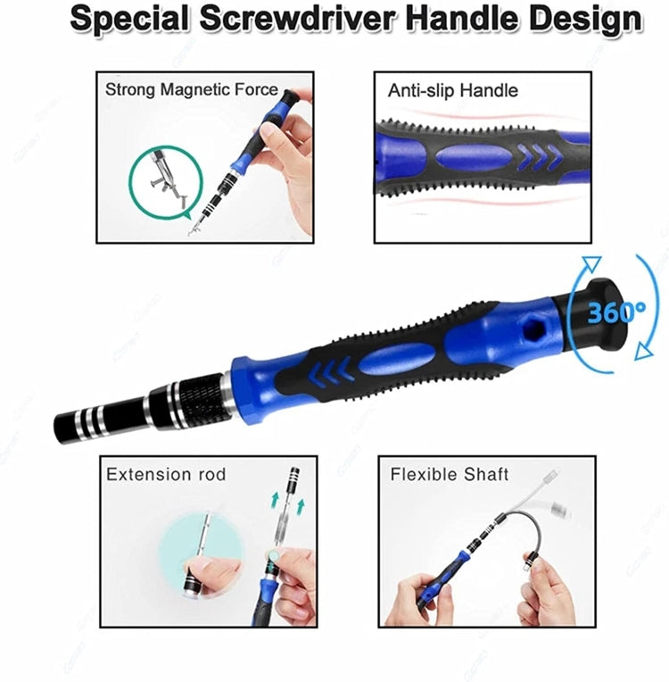 110 in 1 Magnetic Plum Screwdriver Mobile Phone Disassembly Repair Tool(Blue) - Screwdriver Set by PMC TechLife | Online Shopping South Africa | PMC TechLife | Buy Now Pay Later Mobicred