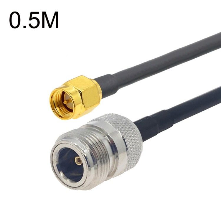 SMA Male to N Female RG58 Coaxial Adapter Cable, Cable Length:0.5m - Connectors by PMC TechLife | Online Shopping South Africa | PMC TechLife