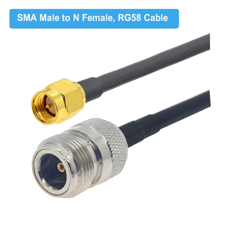 SMA Male to N Female RG58 Coaxial Adapter Cable, Cable Length:0.5m - Connectors by PMC TechLife | Online Shopping South Africa | PMC TechLife