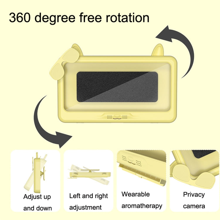 Bathroom Waterproof Mobile Phone Holder Bathing Watch TV Removable Touch Screen Phone Case(Yellow) - Hand-Sticking Bracket by PMC TechLife | Online Shopping South Africa | PMC TechLife