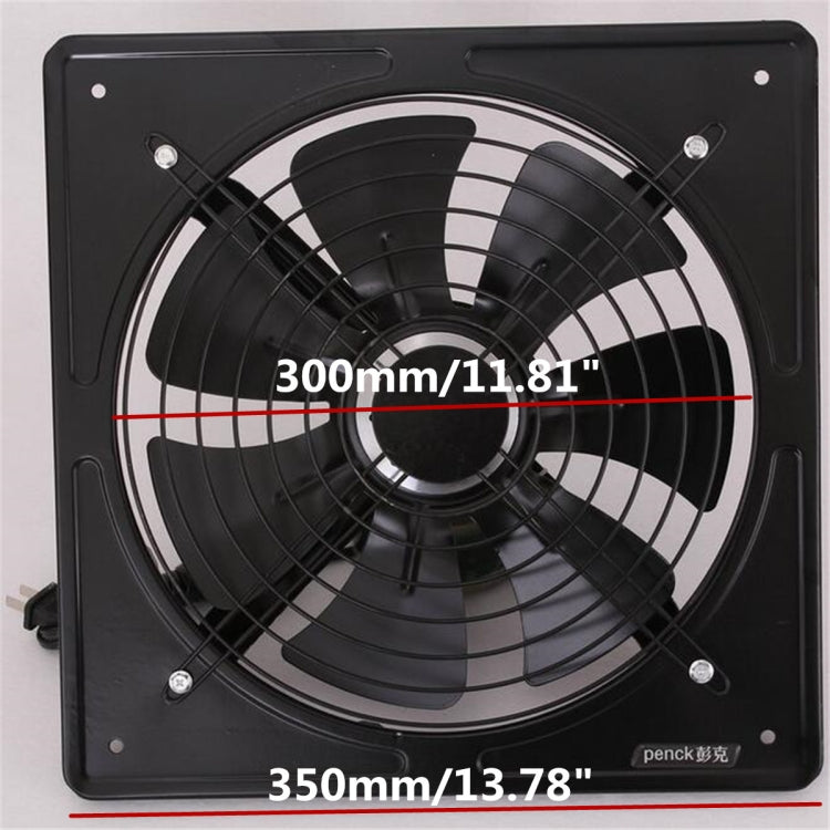 220V Exhaust Fan High Speed Air Extractor Window Ventilation Fan for Kitchen Ventilator Axial Industrial Wall Fan 12 inch - Air Conditioning & Accessories by PMC TechLife | Online Shopping South Africa | PMC TechLife