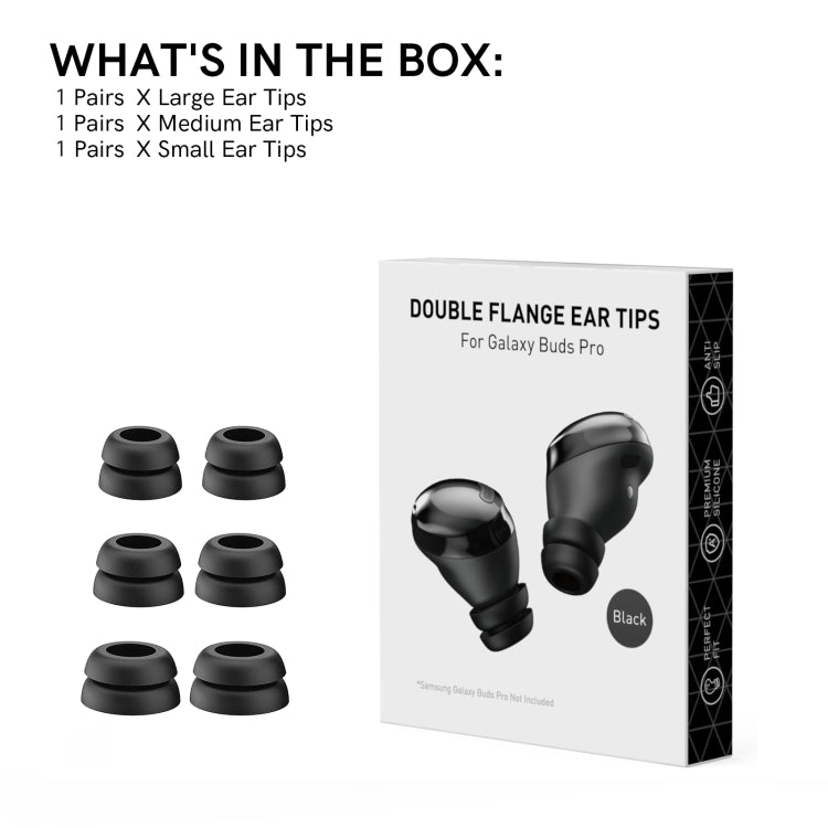 For Samsung Galaxy Buds Pro AhaStyle PT168 Silicone Earphone Earcups, Size:S+M+L(Black) - Anti-dust & Ear Caps by AhaStyle | Online Shopping South Africa | PMC TechLife | Buy Now Pay Later Mobicred