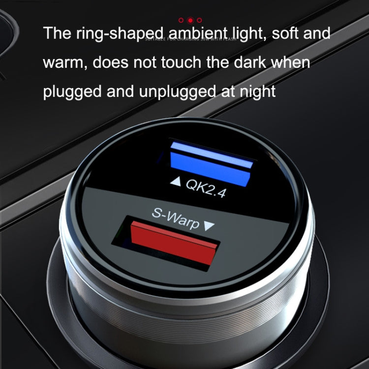 QIAKEY GX506L Dual USB Fast Charge Car Charger(Black) - free shipping - PMC TechLife - Order now!