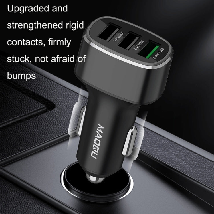QIAKEY GT680 3 USB Ports Fast Charge Car Charger(Black) - free shipping - PMC TechLife - Order now!