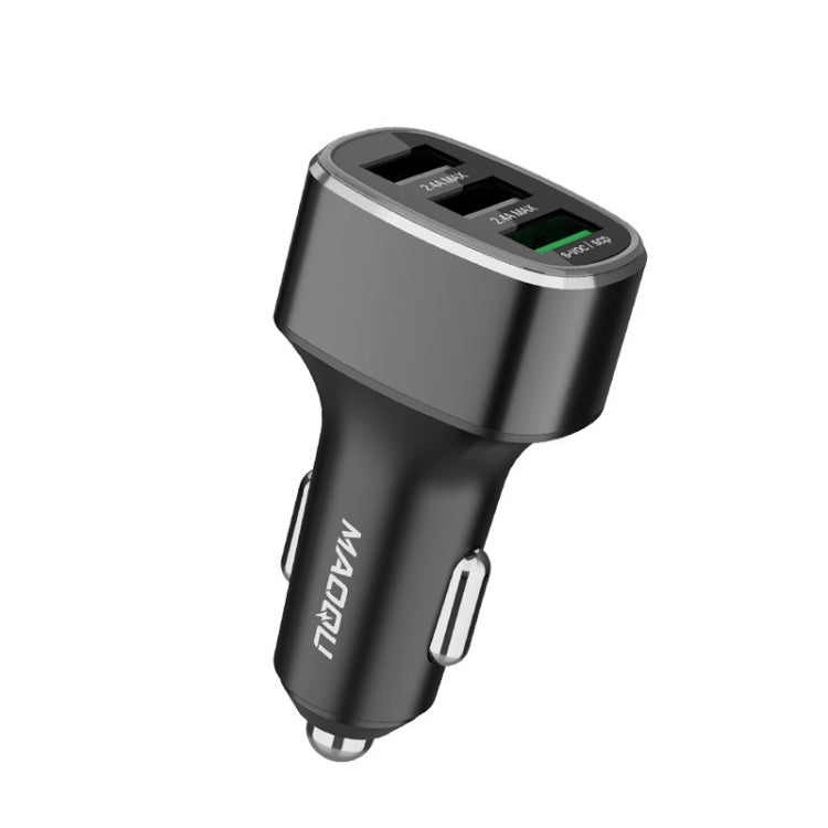 QIAKEY GT780 3 USB Ports Fast Charge Car Charger(Gray) - free shipping - PMC TechLife - Order now!