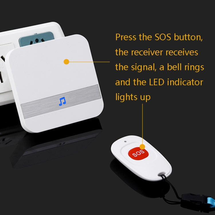 CACAZI C1 Smart Home Wireless Remote Control Doorbell, Style:US Plug - Wireless Doorbell by CACAZI | Online Shopping South Africa | PMC TechLife | Buy Now Pay Later Mobicred