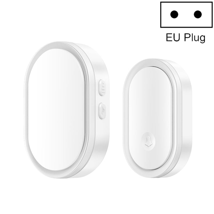 CACAZI A99 Home Smart Remote Control Doorbell Elderly Pager, Style:EU Plug(White) - Wireless Doorbell by CACAZI | Online Shopping South Africa | PMC TechLife | Buy Now Pay Later Mobicred