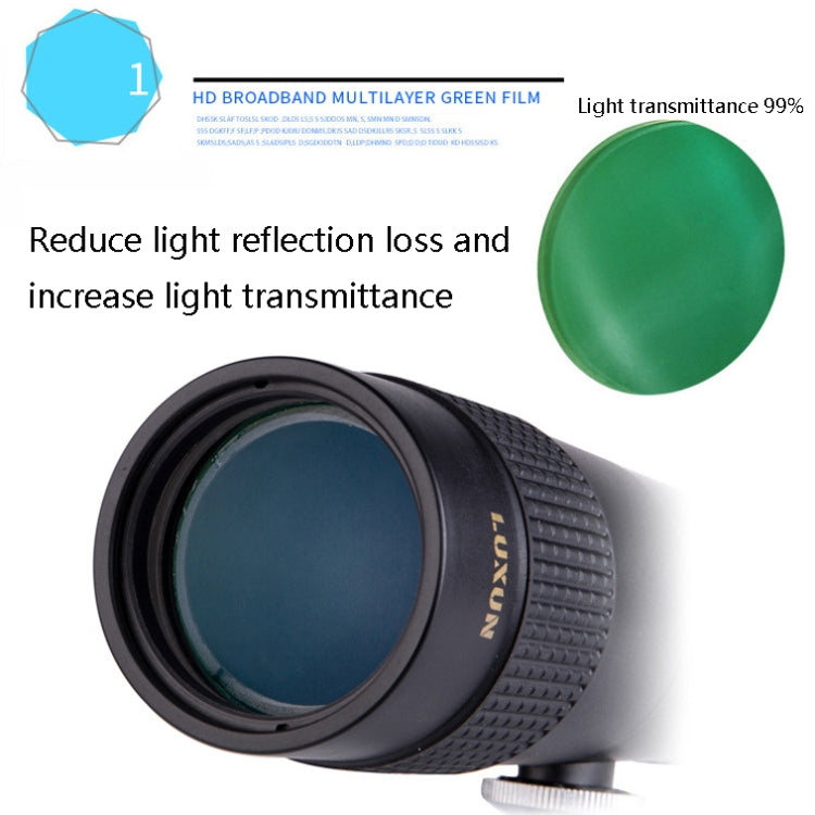 LUXUN 10-30x40 Single-Cylinder HD High-Power Telescope Mobile Phone Mini Telescope(Telescope & Phone Clip & Tripod) - free shipping - PMC TechLife - Order now!