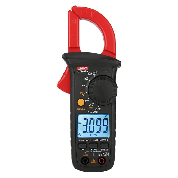 UNI-T  UT200B+ 600A  Digital Clamp Multimeter AC/DC Voltage Detector Frequency Resistance Tester - free shipping - PMC TechLife - Order now!