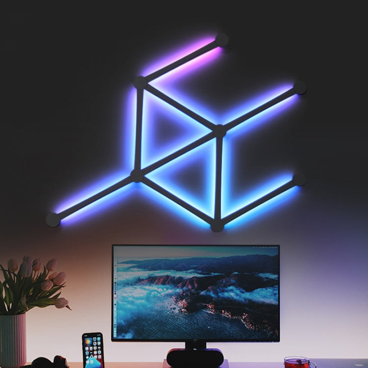 JSK-P22 Smart RGB Mosaic Light Rhythm Light Support Amazon Alexa / Google Assistant /DuerOS US Plug(Black) - Novelty Lighting by PMC TechLife | Online Shopping South Africa | PMC TechLife