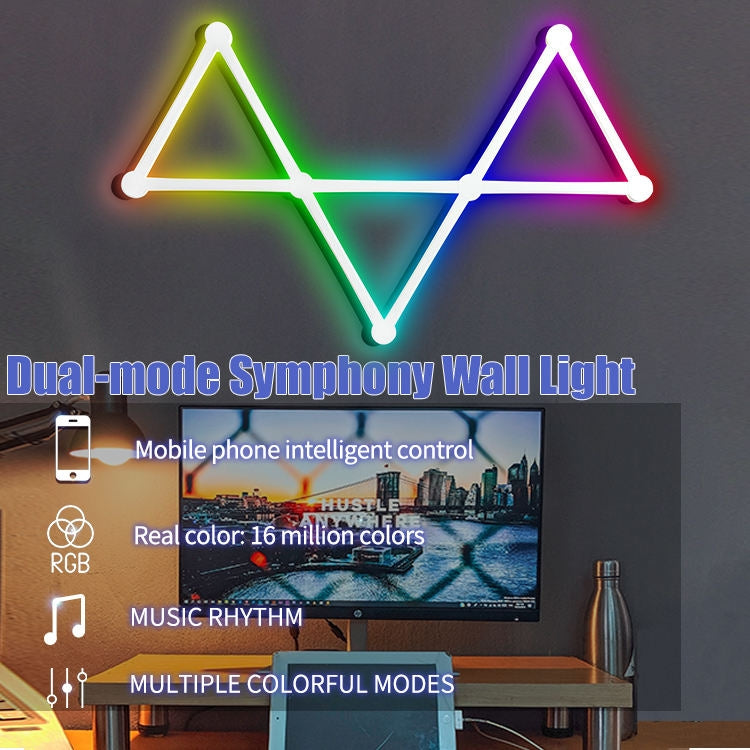 JSK-P22 Smart RGB Mosaic Light Rhythm Light Support Amazon Alexa / Google Assistant /DuerOS EU Plug(White) - Novelty Lighting by PMC TechLife | Online Shopping South Africa | PMC TechLife