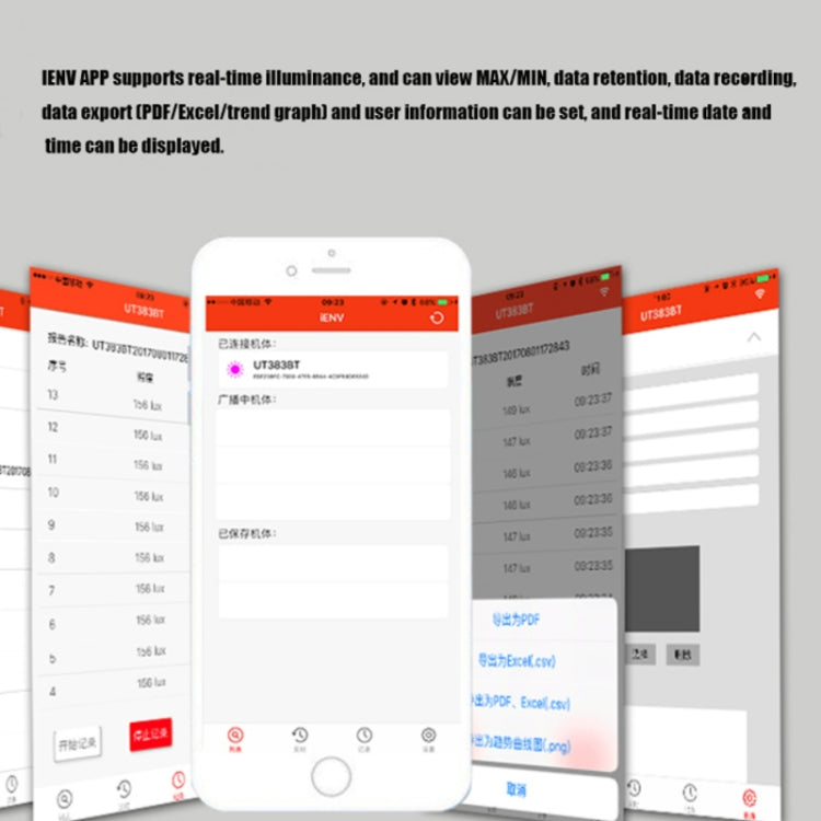 UNI-T UT383BT 200,000 LUX Digital Luxmeter Luminance Light Meter With LCD Backlit Display - free shipping - PMC TechLife - Order now!