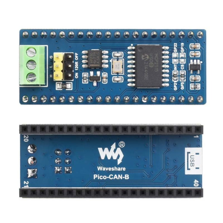 Waveshare For Raspberry Pi Pico CAN Bus Module (B),Enabling Long Range Communication Through SPI,23775 - free shipping - PMC TechLife - Order now!