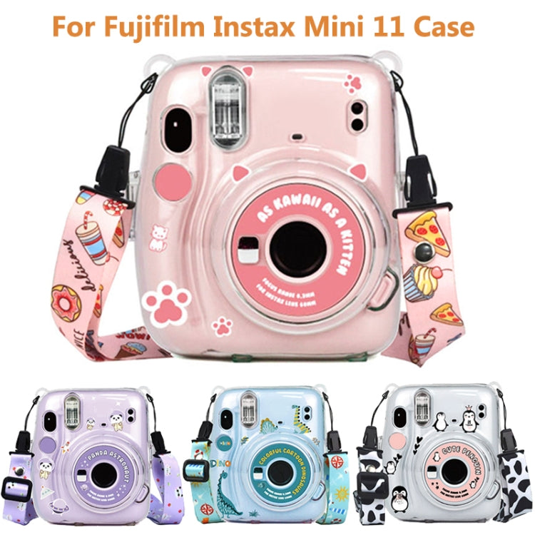 For Fujifilm Instax Mini 11  5sets Storage Case + Shoulder Strap + Sticker 3 In 1 Set(Set 5) - free shipping - PMC TechLife - Order now!
