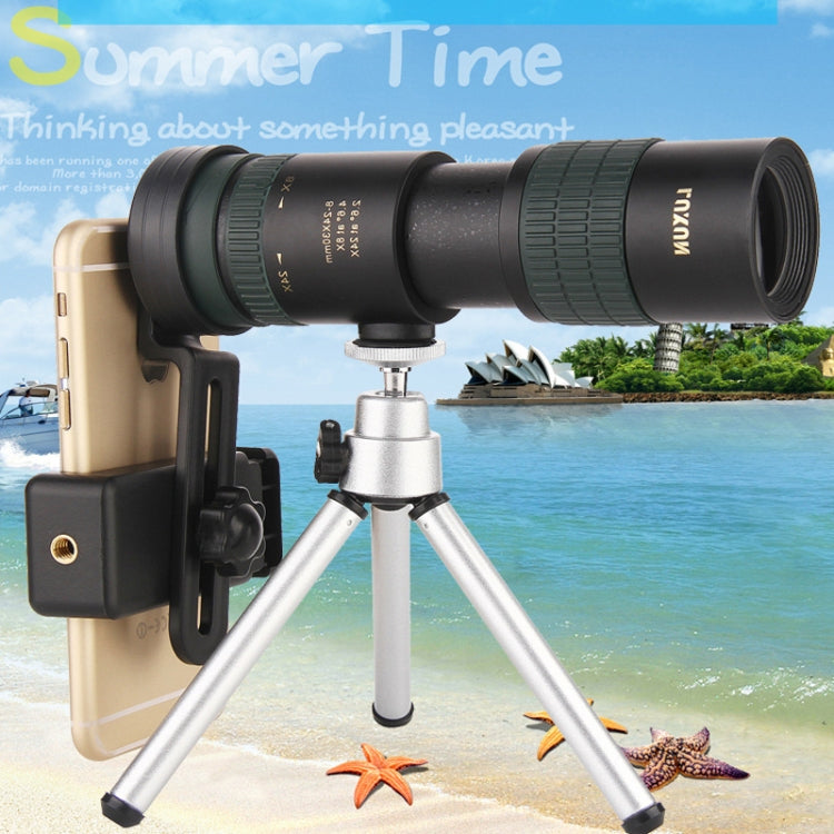 LUXUN 8-24X30 Shimmer Night Vision Single-Cylinder Variation Telescope with Phone Clip & Tripod - Telescope & Microscope by PMC TechLife | Online Shopping South Africa | PMC TechLife