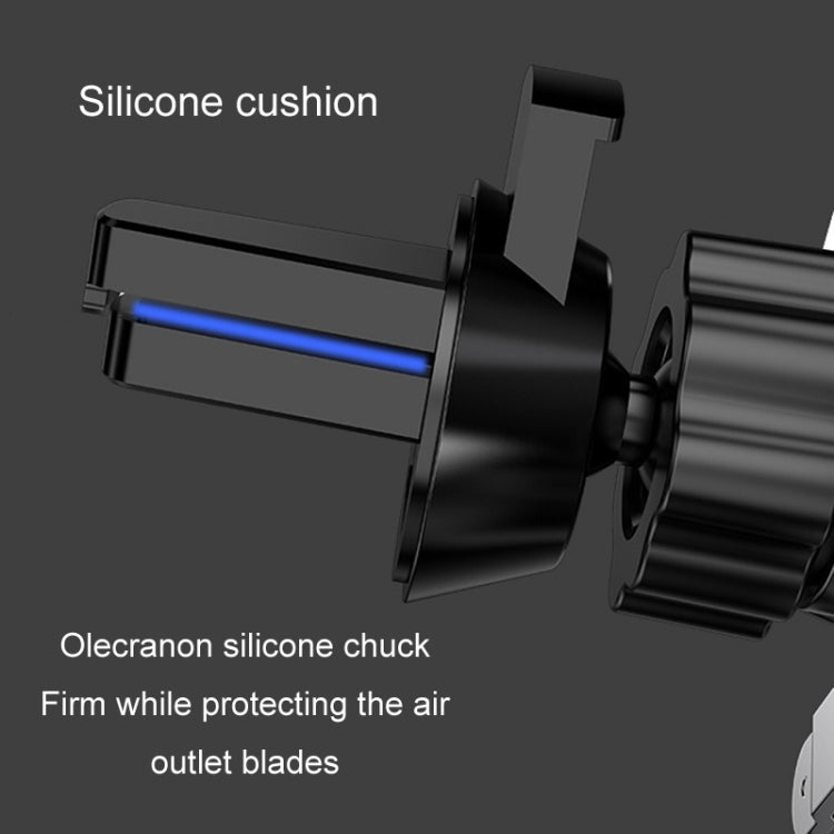 650 Vehicle-mounted Mobile Phone Gravity Bracket Air Outlet Navigation Holder, Color:Paste Black - Car Holders by PMC TechLife | Online Shopping South Africa | PMC TechLife