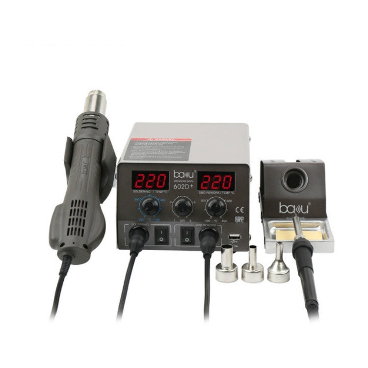 BAKU BA-602D+ Welding Station Set Dual Digital Display Mobile Phone Repair Tin Welding Tool, Specification:US Plug - free shipping - PMC TechLife - Order now!