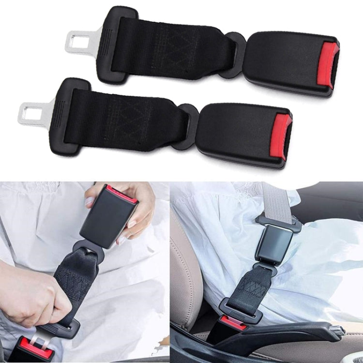2 PCS Child And Pregnant Woman Car Seat Belt Extender, Length:23cm(Black) - Seat Belts & Padding by PMC TechLife | Online Shopping South Africa | PMC TechLife | Buy Now Pay Later Mobicred
