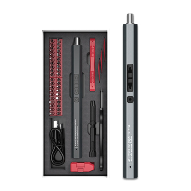 51 In 1 Rechargeable Mini Electric Screwdriver Set With 3LED Lighting(Red) - Screwdriver Set by PMC TechLife | Online Shopping South Africa | PMC TechLife