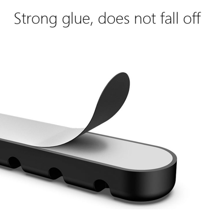 5 PCS 4 Holes Bear Silicone Desktop Data Cable Organizing And Fixing Device(Red) - Cable Organizer by PMC TechLife | Online Shopping South Africa | PMC TechLife