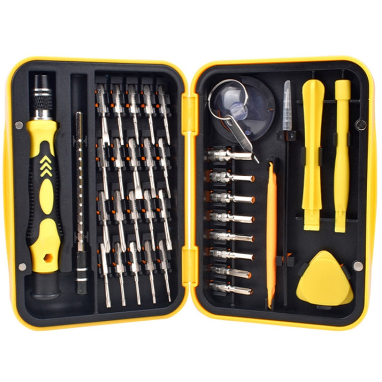 Watch Mobile Phone Disassembly Repair Tool Multi-function Deep Hole 38 in 1 Combination Screwdriver Set(Yellow) - Screwdriver Set by PMC TechLife | Online Shopping South Africa | PMC TechLife