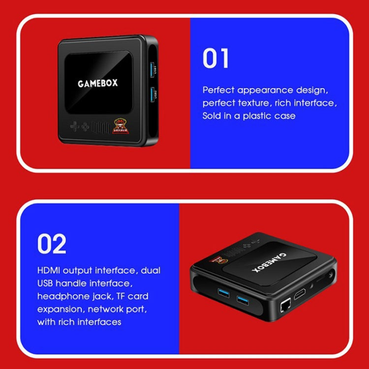 GD10 32G Built-In 10000+ Games Dual System Set-Top Box 3D Home 4K HD  TV Game Console Box UK Plug(Black) - free shipping - PMC TechLife - Order now!