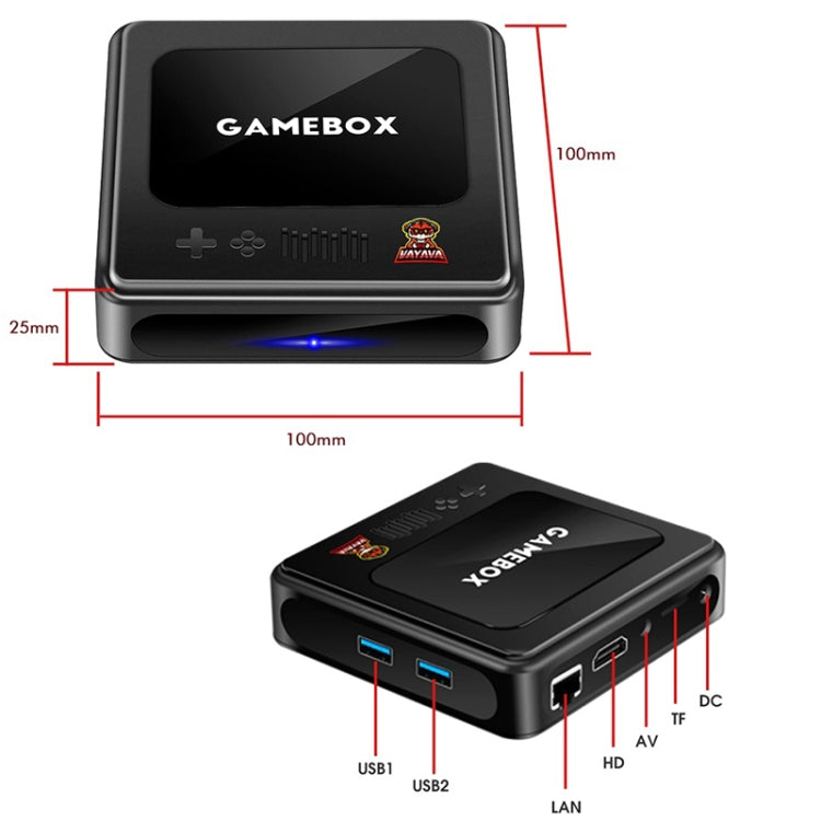 GD10 64G Built-In 30000+ Games Dual System Set-Top Box 3D Home 4K HD  TV Game Console Box UK Plug(White) - free shipping - PMC TechLife - Order now!