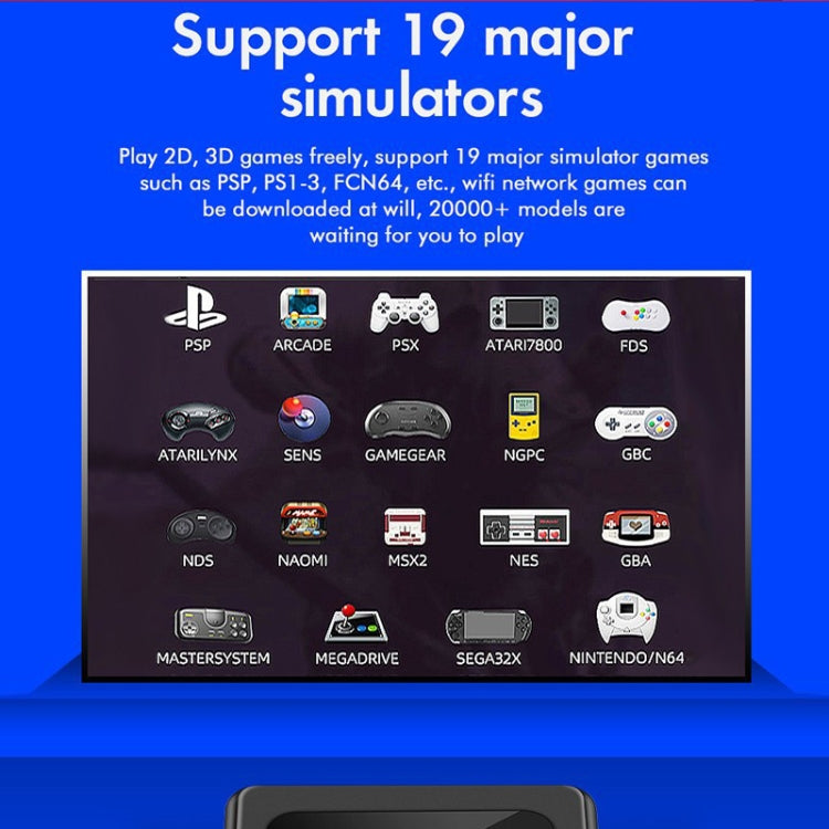 GD10 64G Built-In 30000+ Games Dual System Set-Top Box 3D Home 4K HD  TV Game Console Box EU Plug(White) - free shipping - PMC TechLife - Order now!