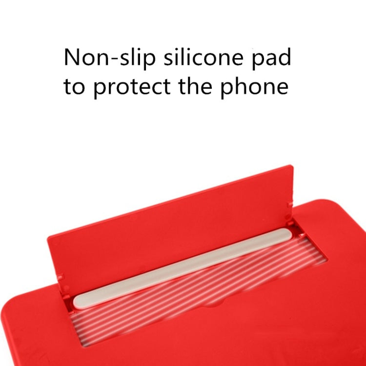 Pull-out Mobile Phone Screen Magnifier 3D Video Desktop Mobile Phone Holder, Size:10 inch(White) - Screen Magnifier by PMC TechLife | Online Shopping South Africa | PMC TechLife