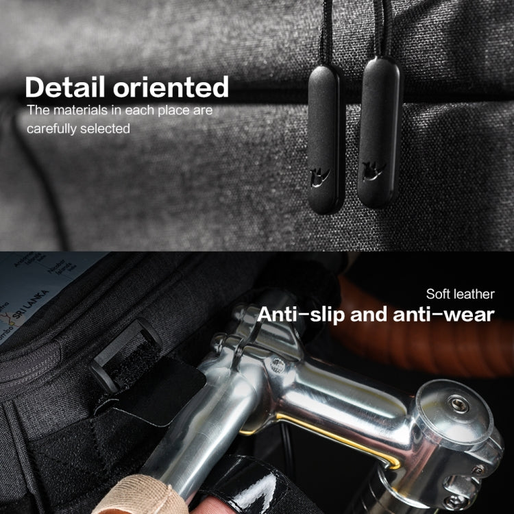 Rhinowalk Bicycle Front Handle Bag Camera Bag Waterproof 7.5 inch Large Touch Screen Navigation Mobile Phone Bag Bicycle Bag(Dark Gray) - free shipping - PMC TechLife - Order now!