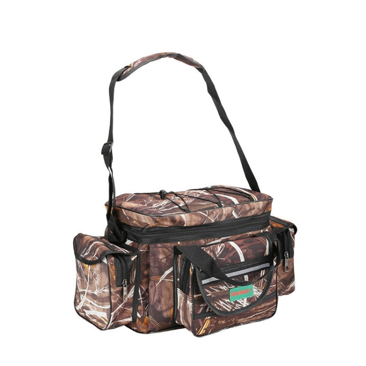 SeaKnight SK003 Multifunctional Lure Bag Shoulder Messenger Bag Fishing Gear Waist Bag(Straw) - Storage Boxes & Storage Bags by SeaKnight | Online Shopping South Africa | PMC TechLife | Buy Now Pay Later Mobicred
