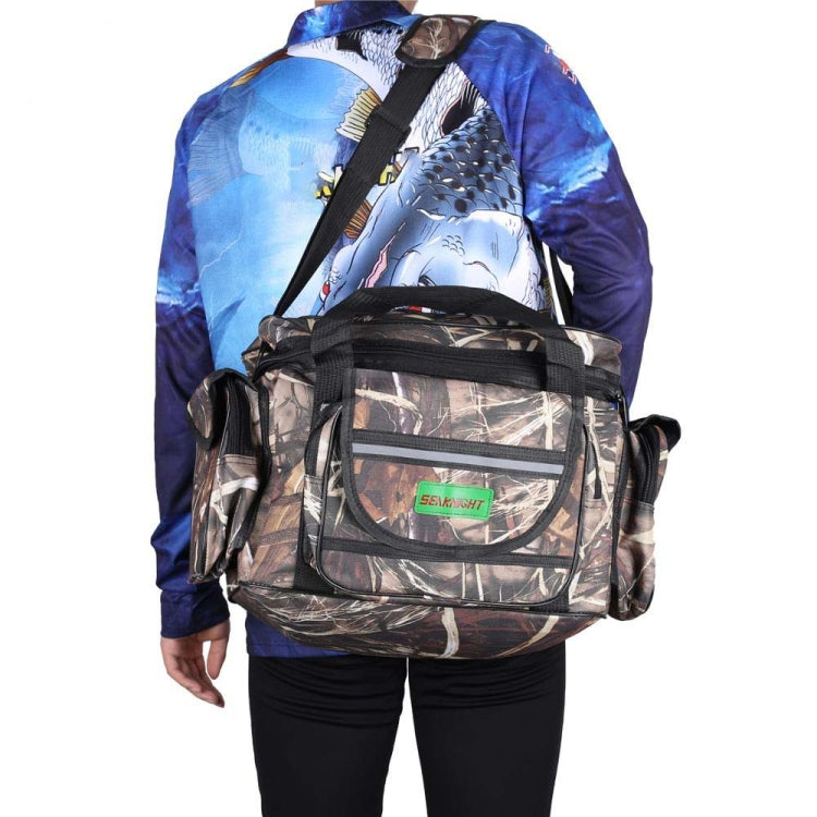 SeaKnight SK003 Multifunctional Lure Bag Shoulder Messenger Bag Fishing Gear Waist Bag(Straw) - Storage Boxes & Storage Bags by SeaKnight | Online Shopping South Africa | PMC TechLife | Buy Now Pay Later Mobicred