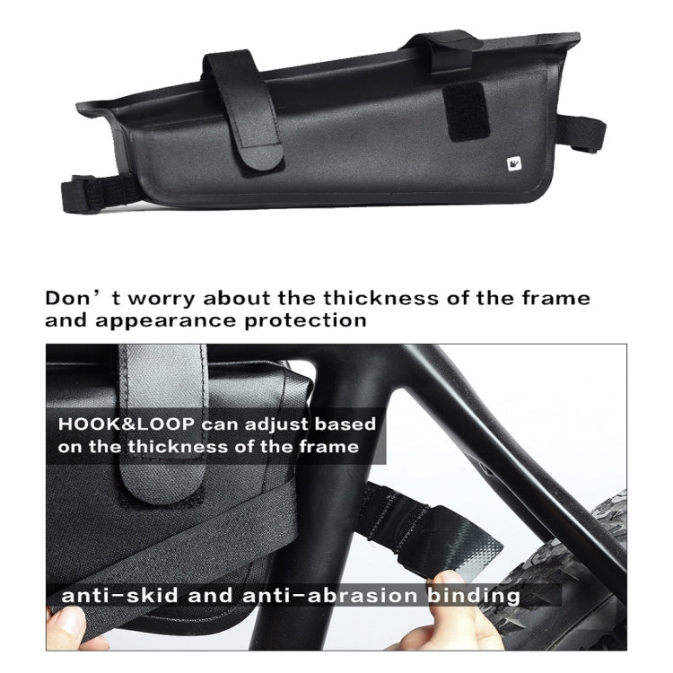 Rhinowalk Bicycle Front Beam Triangle Bag TPU Waterproof Mountain Road Bike Long-distance Riding Saddle Bag(Small 2.2L) - free shipping - PMC TechLife - Order now!