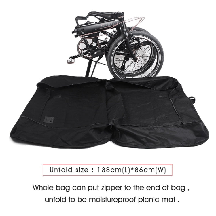 Rhinowalk Folding Bike Carrying Bag 20 inch Electric Bike Carrying Bag(Black) - Bicycle Bags by Rhinowalk | Online Shopping South Africa | PMC TechLife | Buy Now Pay Later Mobicred