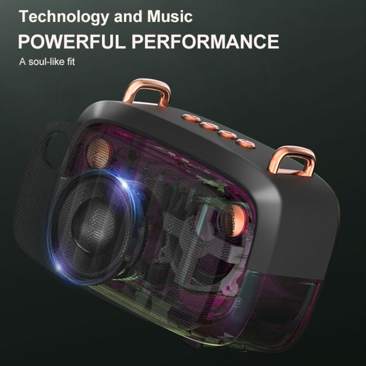 BS32D Wireless Bluetooth Speaker Cartoon Subwoofer Outdoor Card Portable Mini Speaker(Black) - Mini Speaker by PMC TechLife | Online Shopping South Africa | PMC TechLife