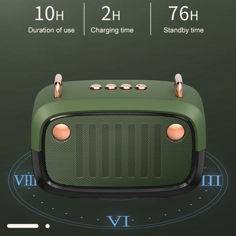 BS32D Wireless Bluetooth Speaker Cartoon Subwoofer Outdoor Card Portable Mini Speaker(Green) - Mini Speaker by PMC TechLife | Online Shopping South Africa | PMC TechLife