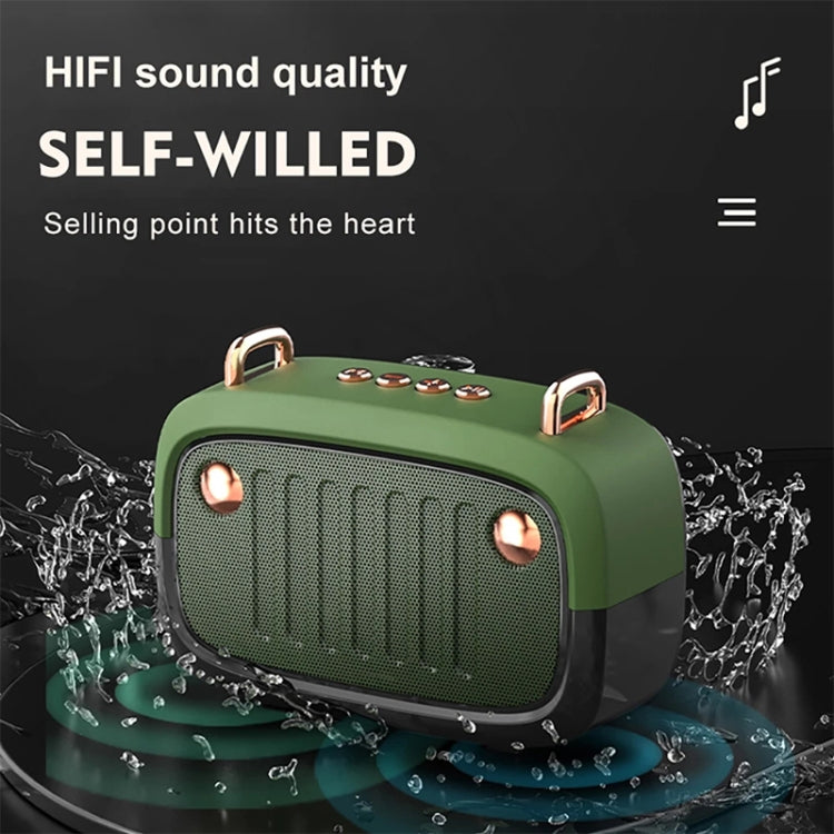 BS32D Wireless Bluetooth Speaker Cartoon Subwoofer Outdoor Card Portable Mini Speaker(Green) - Mini Speaker by PMC TechLife | Online Shopping South Africa | PMC TechLife