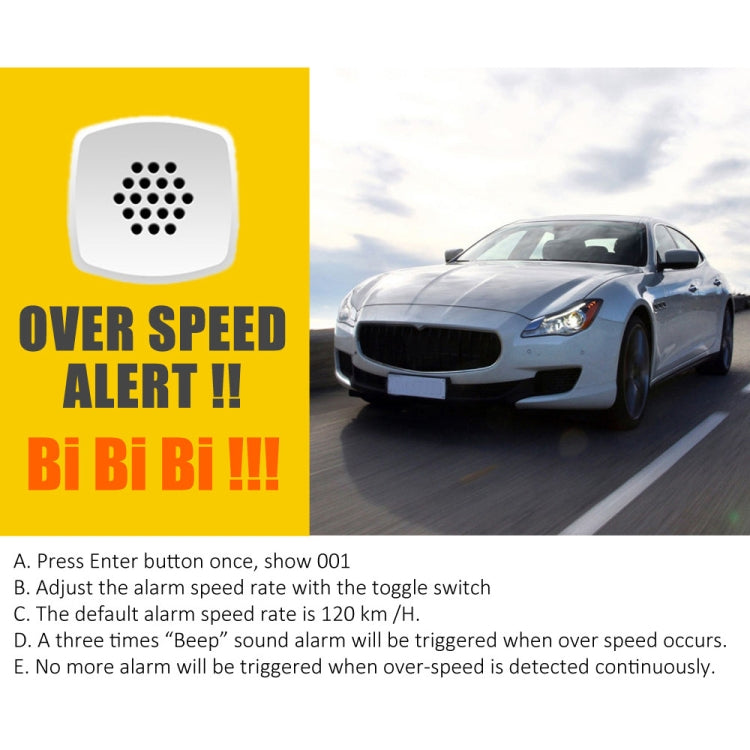 Kingneed C80 4.5inch HUD Car Head-up Display GPS Speed Meter Overspeed Alarm Mileage Altitude Clock(Black) - free shipping - PMC TechLife - Order now!