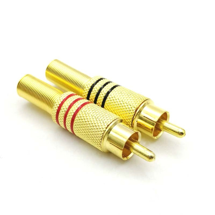 30 PCS / 15 Pairs RCA Lotus Head AV Audio and Video Plug Plum Blossom Plug Lotus Head RCA Head(Color Random Delivery) - free shipping - PMC TechLife - Order now!