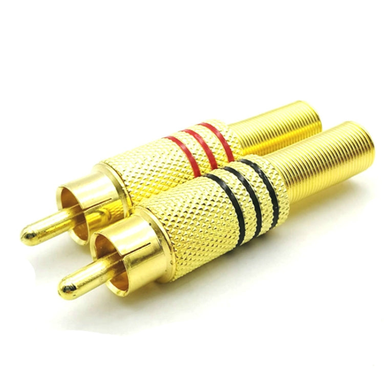 30 PCS / 15 Pairs RCA Lotus Head AV Audio and Video Plug Plum Blossom Plug Lotus Head RCA Head(Color Random Delivery) - free shipping - PMC TechLife - Order now!