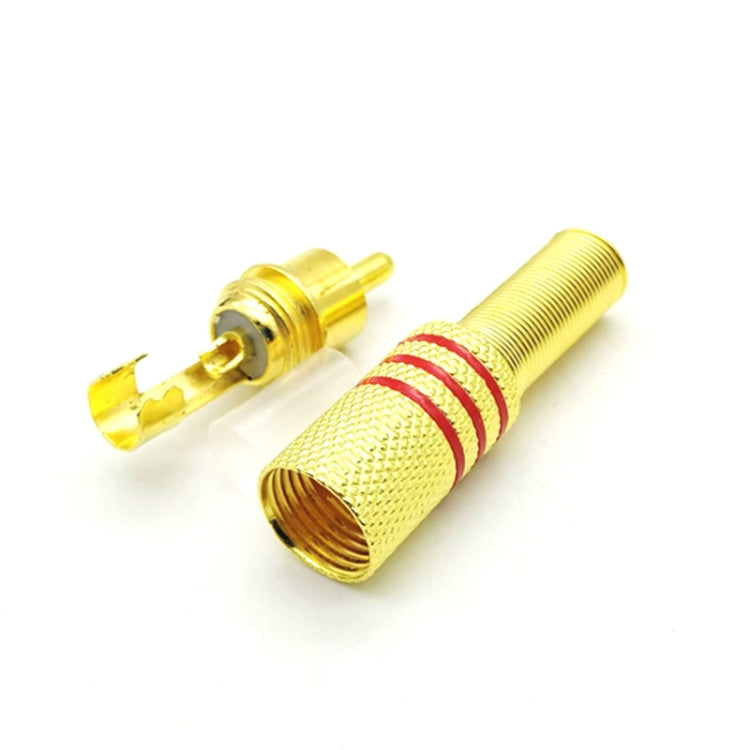 30 PCS / 15 Pairs RCA Lotus Head AV Audio and Video Plug Plum Blossom Plug Lotus Head RCA Head(Color Random Delivery) - free shipping - PMC TechLife - Order now!