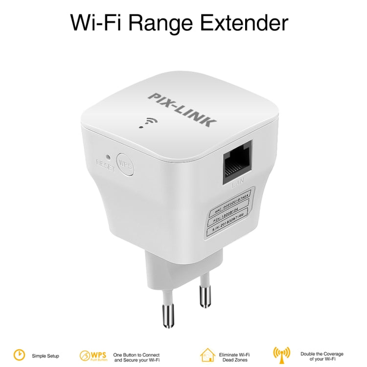 PIXLINK WR12 300Mbps WIFI Signal Amplification Enhanced Repeater, Plug Type:UK Plug - free shipping - PMC TechLife - Order now!