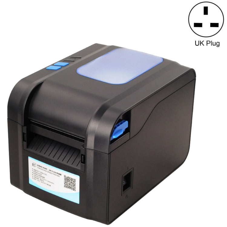 Xprinter XP-370B Barcode Printer Self-adhesive QR Code Printer Label Clothing Tag Thermal Ticket Machine(UK Plug) - free shipping - PMC TechLife - Order now!