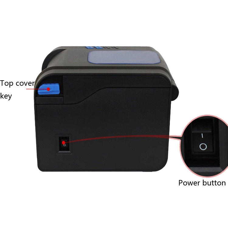 Xprinter XP-370B Barcode Printer Self-adhesive QR Code Printer Label Clothing Tag Thermal Ticket Machine(UK Plug) - free shipping - PMC TechLife - Order now!