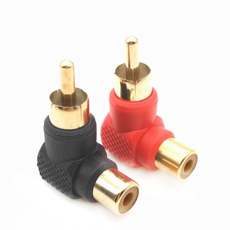 20 PCS / 10 Pairs L-shaped Lotus RCA Right Angle Elbow RCA Male to Female Audio Adapter(Color Random Delivery) - RCA Adapter by PMC TechLife | Online Shopping South Africa | PMC TechLife | Buy Now Pay Later Mobicred