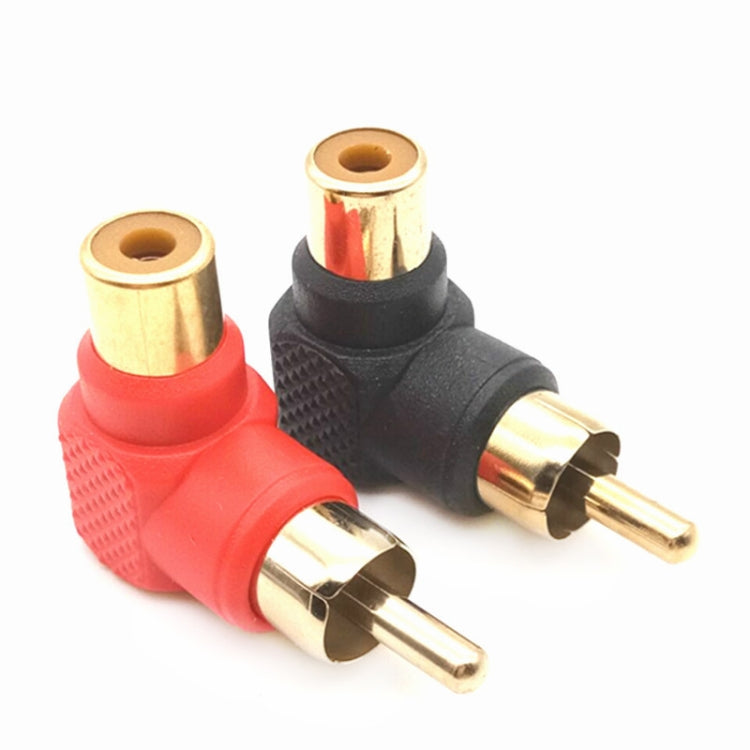 20 PCS / 10 Pairs L-shaped Lotus RCA Right Angle Elbow RCA Male to Female Audio Adapter(Color Random Delivery) - RCA Adapter by PMC TechLife | Online Shopping South Africa | PMC TechLife | Buy Now Pay Later Mobicred