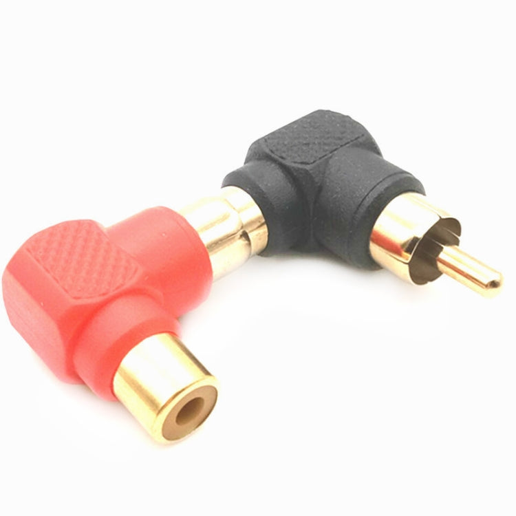 20 PCS / 10 Pairs L-shaped Lotus RCA Right Angle Elbow RCA Male to Female Audio Adapter(Color Random Delivery) - RCA Adapter by PMC TechLife | Online Shopping South Africa | PMC TechLife | Buy Now Pay Later Mobicred