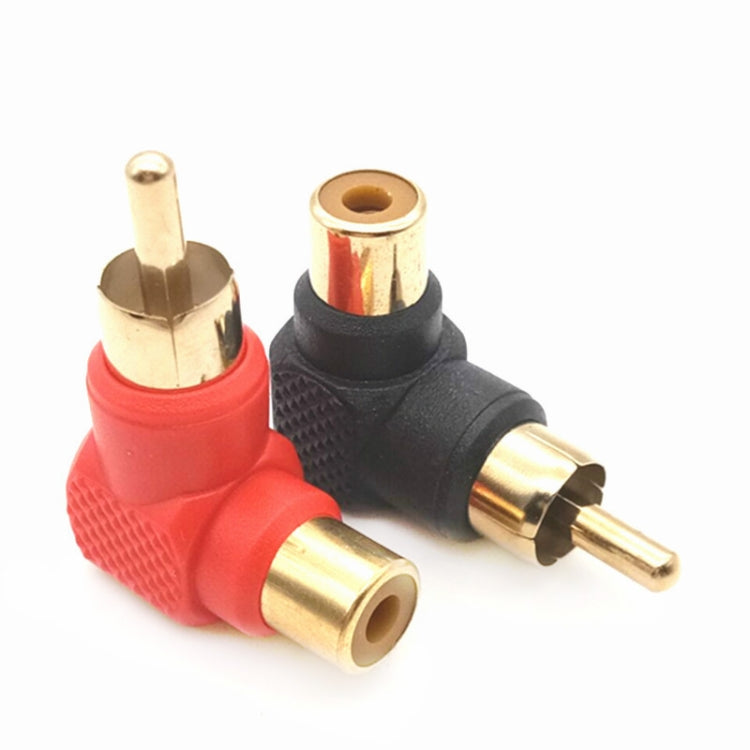20 PCS / 10 Pairs L-shaped Lotus RCA Right Angle Elbow RCA Male to Female Audio Adapter(Color Random Delivery) - RCA Adapter by PMC TechLife | Online Shopping South Africa | PMC TechLife | Buy Now Pay Later Mobicred
