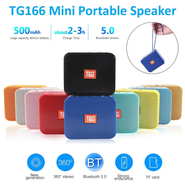 T&G TG166 Color Portable Wireless Bluetooth Small Speaker(Blue) - Mini Speaker by T&G | Online Shopping South Africa | PMC TechLife | Buy Now Pay Later Mobicred